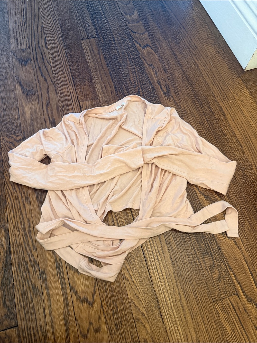 CSB Light Pink Wrap Cardigan Top